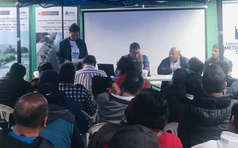 Usuarios de la subcuenca Canchahuara coordinan formalización de derechos de uso de agua