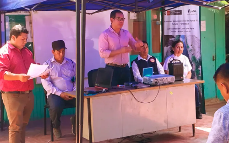 Comunidades campesinas de la cuenca de Lurín dialogan para el mejor aprovechamiento de los recursos hídricos del río Canchahuara